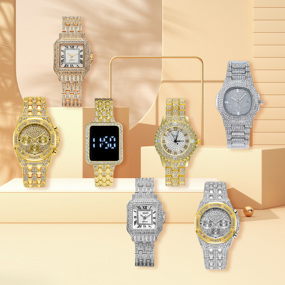 Smartwatch Trending Watches For Men - 남성용 7종 시계 세트, 트렌디한 쿼츠