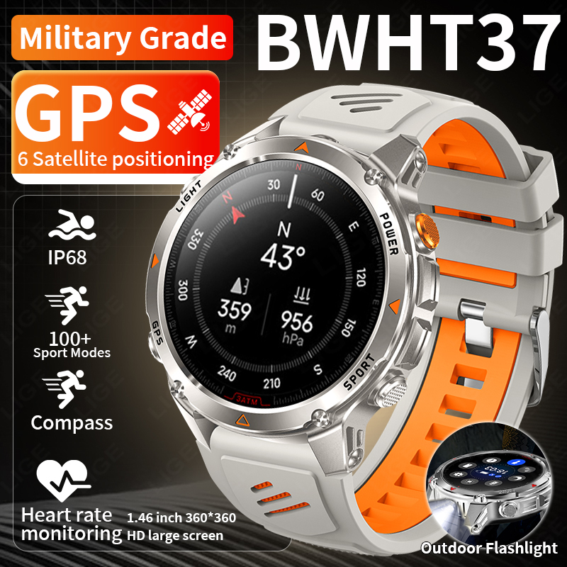 Watch Smartwatch - LIGE 러기드 GPS 트랙 스마트워치 남성용