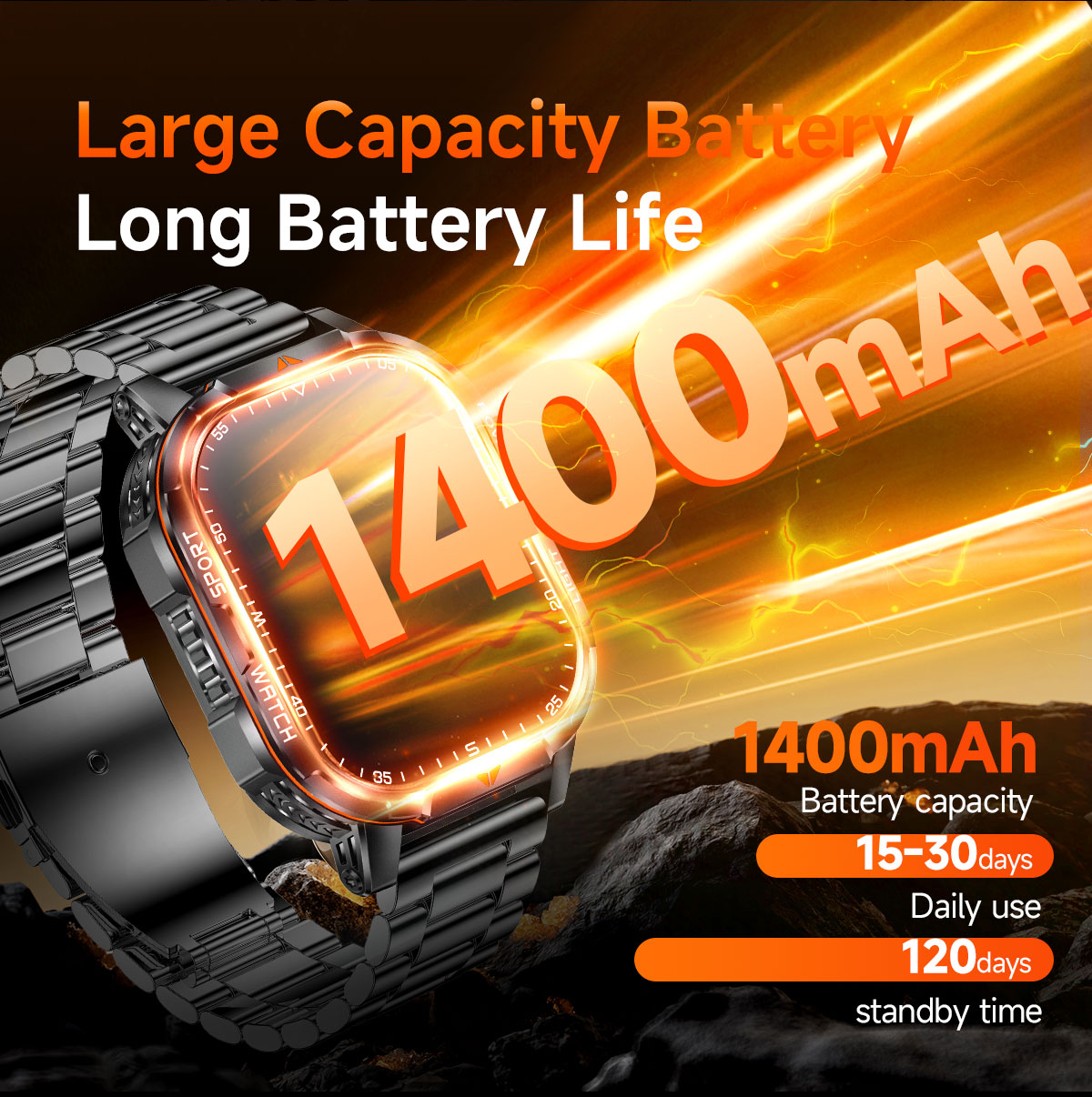 2026년 신형 1400mAh 초대용량 배터리 스마트워 - Smartwatch Trending Watches For Men 리뷰 및 가격