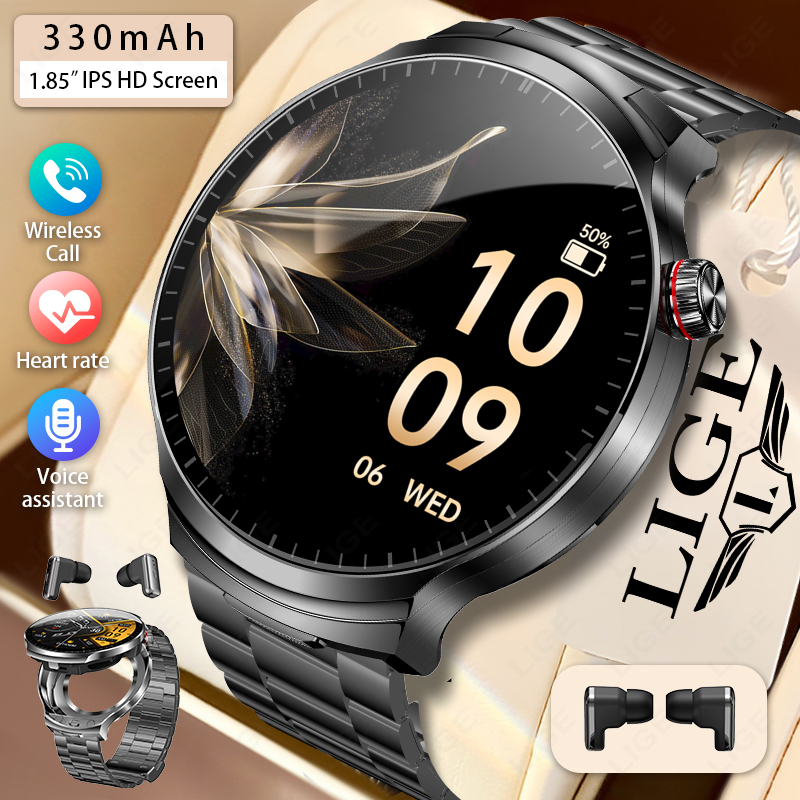 새로운 스마트워치 BT 통화 무선 이어버드 2 in 1 - Smartwatch Noise Watches 리뷰 및 가격