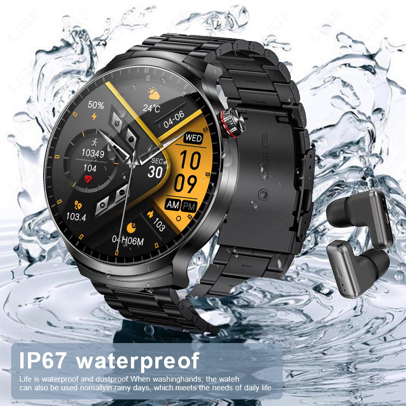 새로운 스마트워치 BT 통화 무선 이어버드 2 in 1 - Smartwatch Noise Watches 리뷰 및 가격