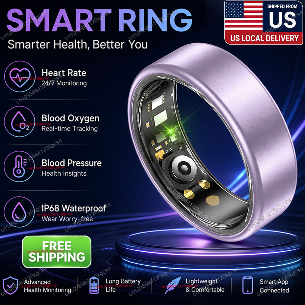 스마트 링 심박수 혈중 산소 수면 추적 링 IP68 방 - Smartwatch Sports Watches For Men 리뷰 및 가격