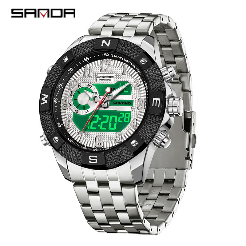 산다 전자시계 청소년 트렌드 개성 창의적인 다기능 스틸 - Smartwatch Trending Watches For Men 리뷰 및 가격